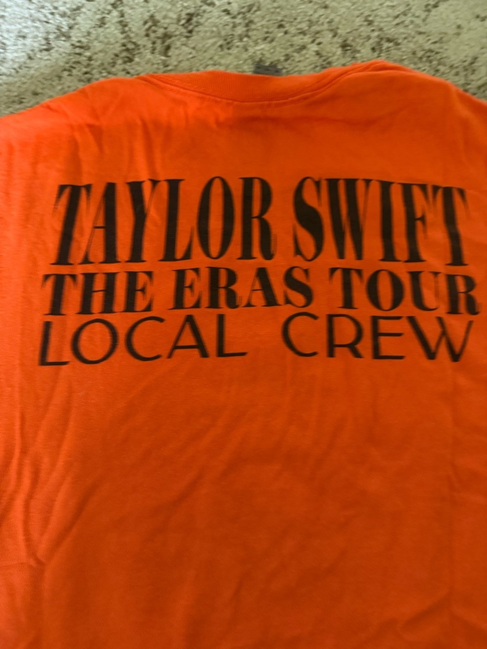 Taylor Swift The Eras Tour Local Crew Tee - Orange